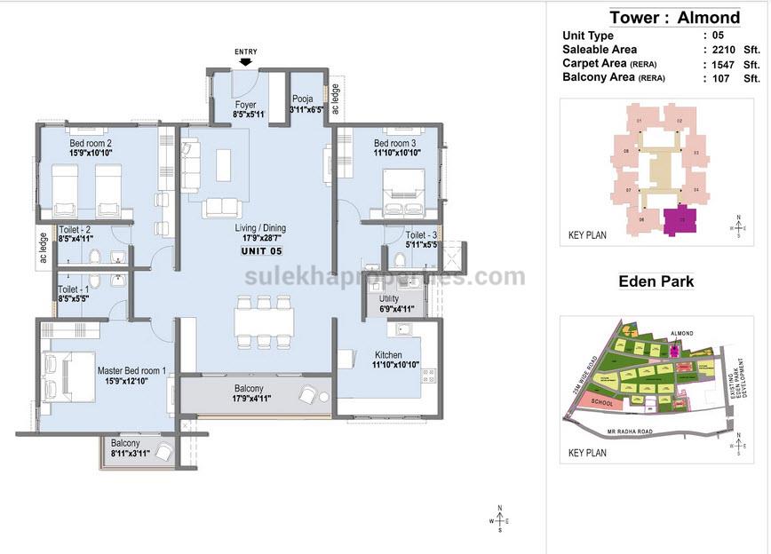 L&T Eden Park Phase II in Siruseri, Chennai by L & T South City ...